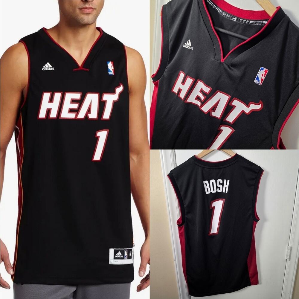 Adidas Chris Bosh Miami Heat Original Jersey Vintage NBA Size Small Basketball